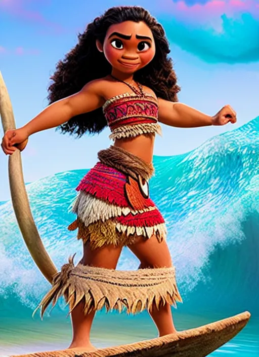 Prompt: moana 2, the sequel, wlop + royo + artgerm