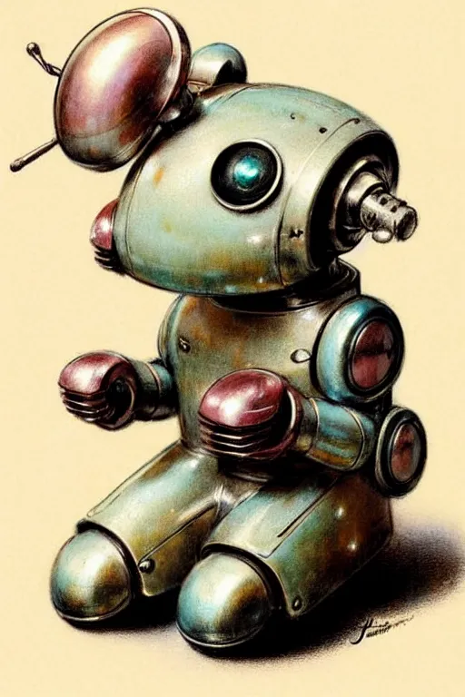 Image similar to ( ( ( ( ( 1 9 5 0 s retro robot mouse. muted colors. ) ) ) ) ) by jean - baptiste monge!!!!!!!!!!!!!!!!!!!!!!!!!!!!!!