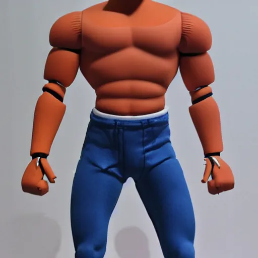 Image similar to muscular buff life sized ken doll also as a male android