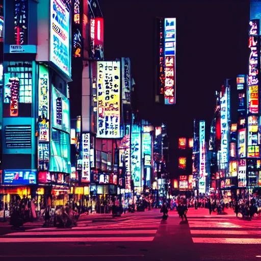 Image similar to akihabara at night neon glow angelic lighting, dramatic street - view 8 k dslr render by autodesk