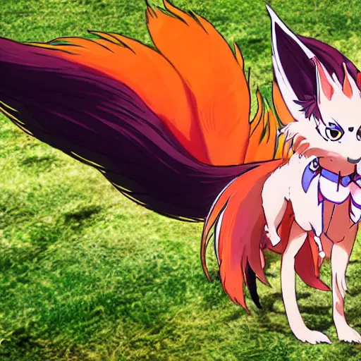Nine-tailed fox Gumiho Ahri Anime, Nine Tails, television, manga, chibi png  | PNGWing