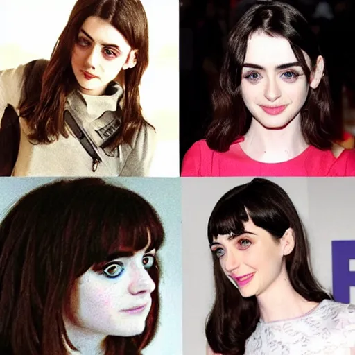 Image similar to a combination of Alexandra Daddario, Maisie Williams, Krysten Ritter, Anne Hathaway and Natalia Dwyer Christina Ricci and Lily Collins