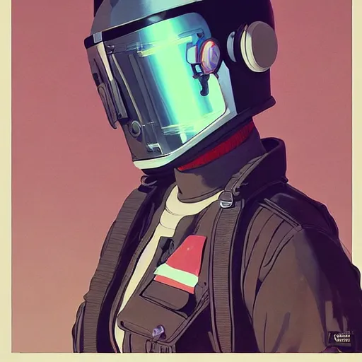 Image similar to Portrait of an engineer with helmet, very coherent, painted by painted by James Gilleard, airbrush, art by JamesJean and fine details. Anime. realistic shaded lighting poster by Ilya Kuvshinov katsuhiro otomo ghost-in-the-shell, magali villeneuve, artgerm, Jeremy Lipkin and Michael Garmash and Rob Rey