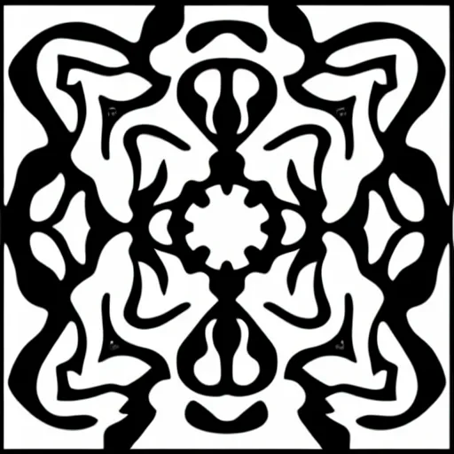 Image similar to a square vector art panel for cnc plasma, laser, geometric pattern