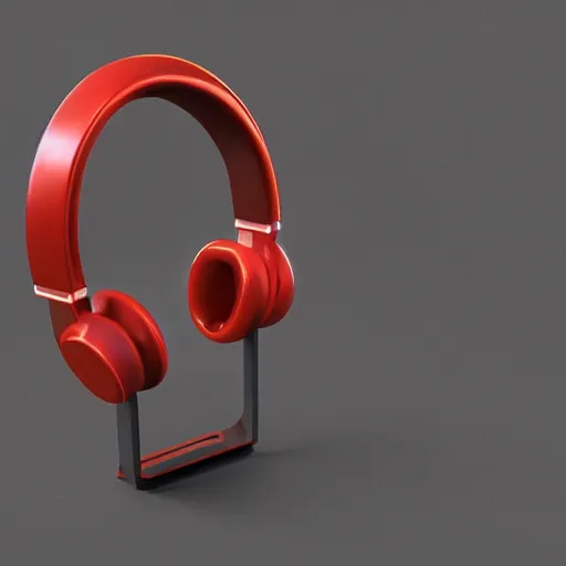 Prompt: headphone stand, futuristic, techno, cyberpunk, product design, render, concept