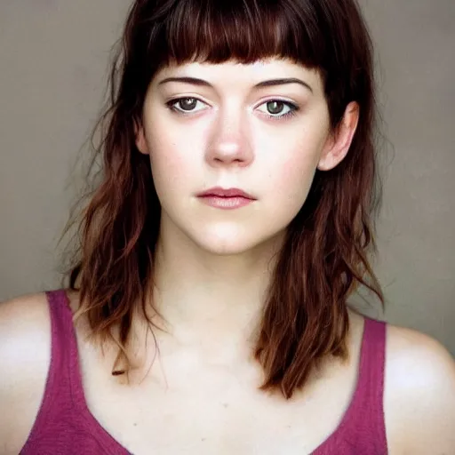 Image similar to a masterpiece portrait photo of a beautiful young woman who looks like a manic pixie dream girl mary elizabeth winstead, symmetrical face