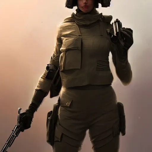 Image similar to futuristic female soldier, tactical, by mandy jurgens, dang my linh, maciej kuciara, 4 k