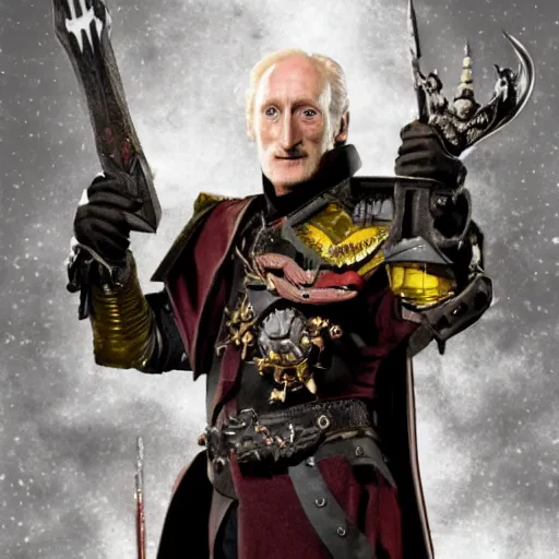 Image similar to charles dance as an inquisitor, 4 0 k, warhammer, 4 0 0 0 0 0, grimdark