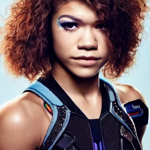 Image similar to Cyborg Zendaya