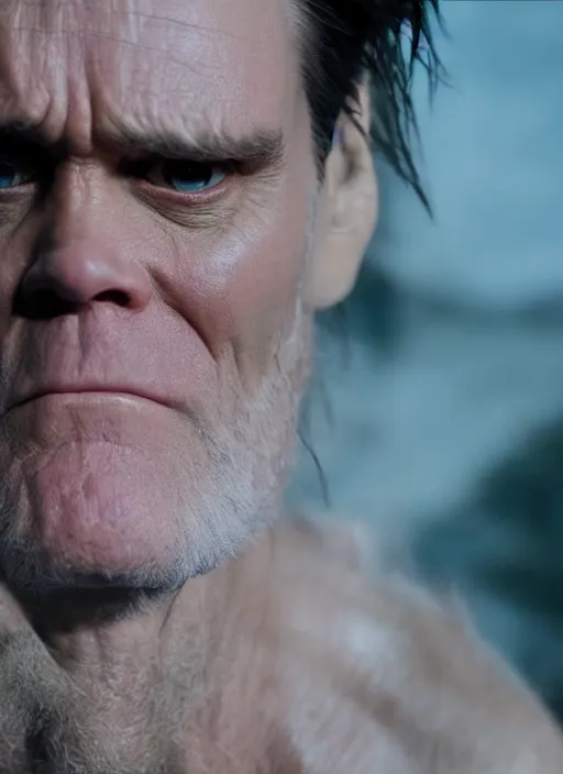 Image similar to jim carrey in elden ring universe by hidetaka miyazaki, studio lights, 8 k hd.