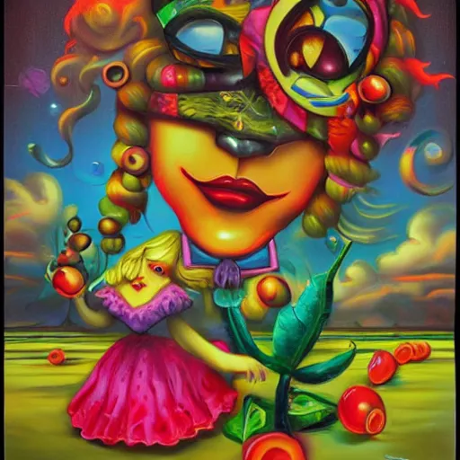 Image similar to pop surrealism art