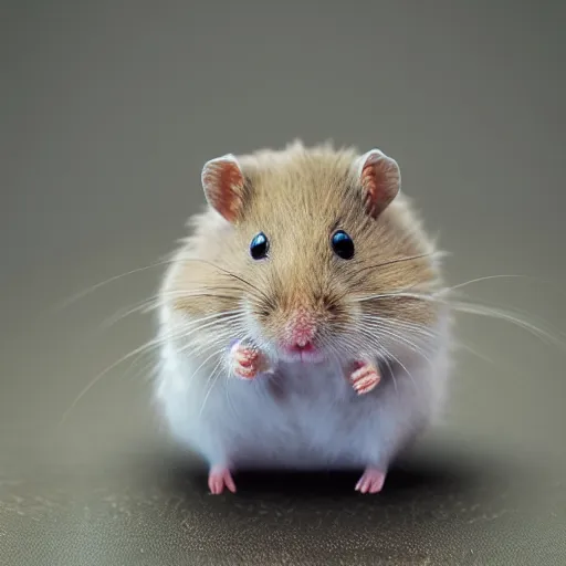 Prompt: Hamster with armor ultra 4k photorealistic high detail metallic