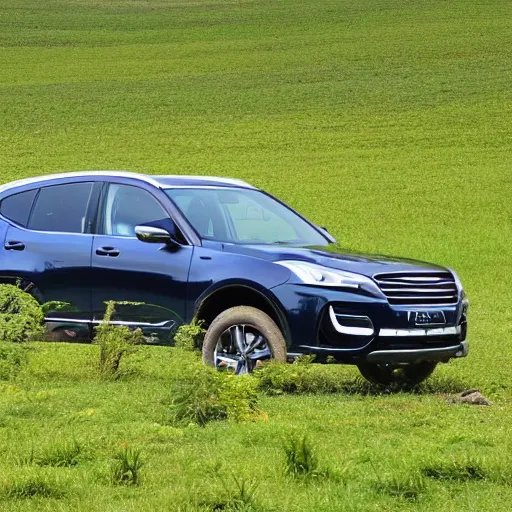 Image similar to Haval in middle of green field