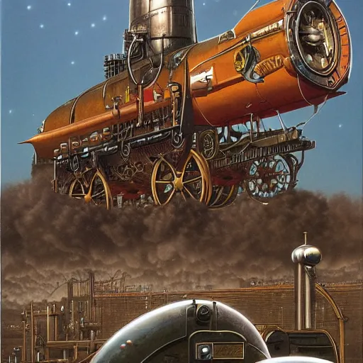 Image similar to a steam punk machine by peter elson
