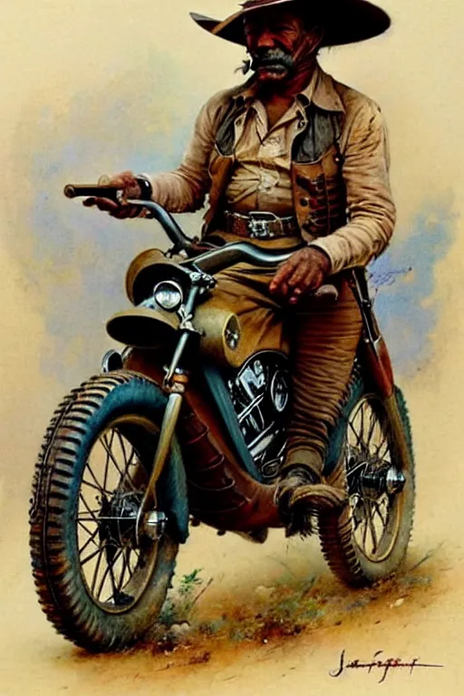 Prompt: (((((1950s wild west indian scout . muted colors.))))) by Jean-Baptiste Monge !!!!!!!!!!!!!!!!!!!!!!!!!!!