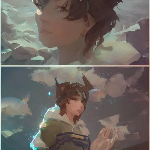 Prompt: earth, digital art by krenz cushart, trending on artstation, cgsociety