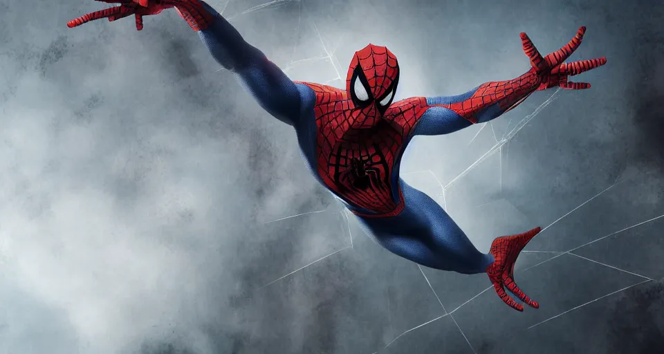 Prompt: Spiderman as Arachne. Digital art, dark, fantasy, epic, dramatic, volumetric lighting, trending on artstation, detailed, 8k