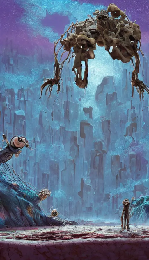 Image similar to The end of an organism, by Pixar Concept Artists