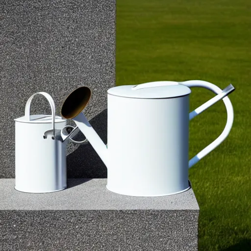 Prompt: jonathan ive dieter rams watering can 🪴