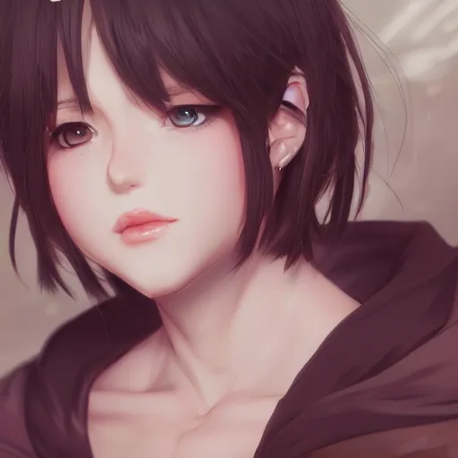 Prompt: a female master, character art portrait, anime key visual, official media, illustrated by wlop, extremely detailed, 8 k, trending on artstation, cinematic lighting, beautiful