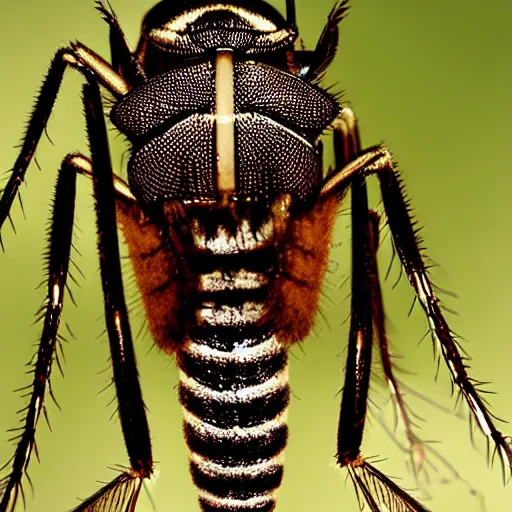 Image similar to the face of a giant mosquito