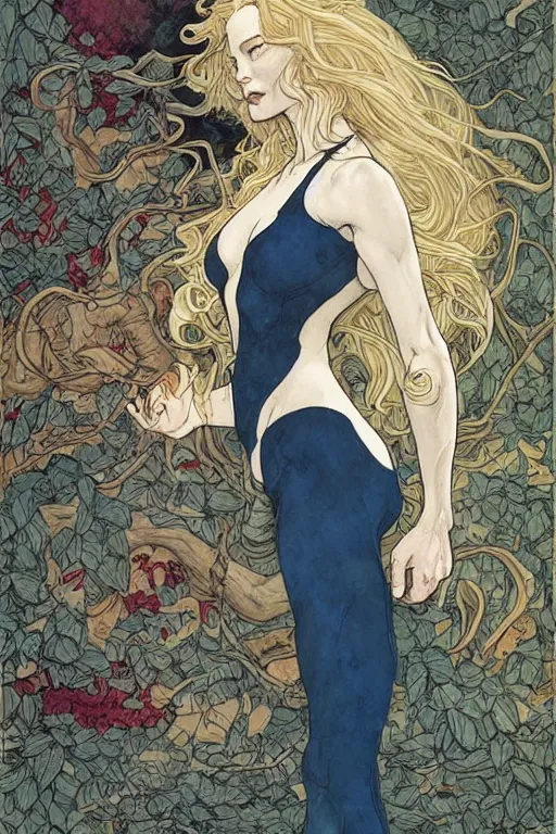 Image similar to artwork by Rebecca guay James Jean and Phil noto