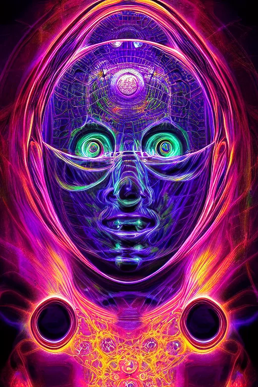 Image similar to Detailed, Electromagnetic Field DMT LSD, realistic, high resolution, detailed reflection, detailed lighting, vivid ultraviolet colors, by Nixeu, by Hannes Bok, by Cameron Gray