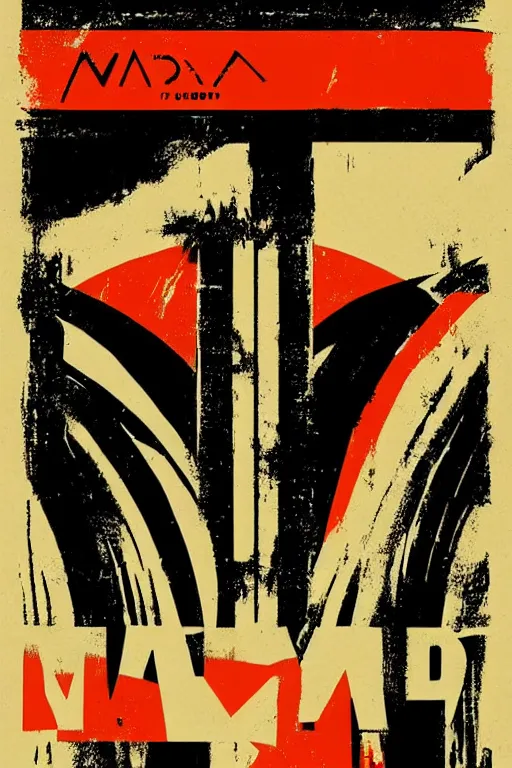 Prompt: a Bauhaus poster of Mad Max