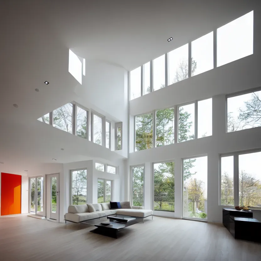 Image similar to Interior photograph of a bright modern house, 8k, ultra HD