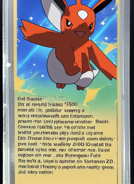 Prompt: a pokemon card from the 2 0 5 0 s