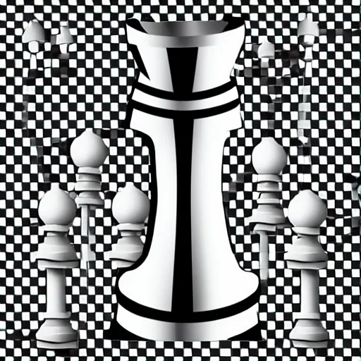Image similar to low poly mesh model of a chess piece, vector, PNG, transparency