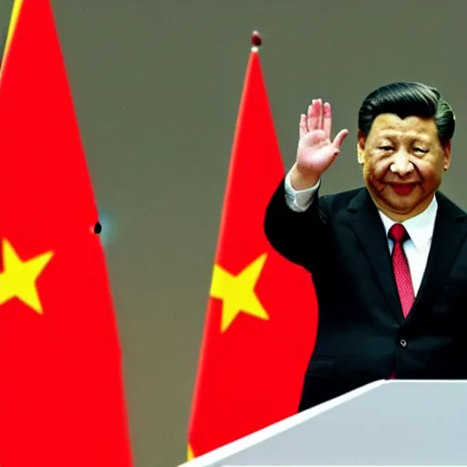 Image similar to xi jinping waving taiwanese flag