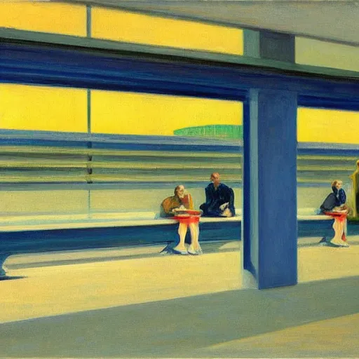 Image similar to San Francisco Airport by Edward hopper