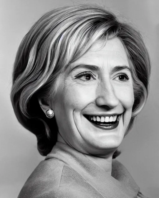 Prompt: a portrait of a 1 9 6 0 s hippie looking like hillary clinton