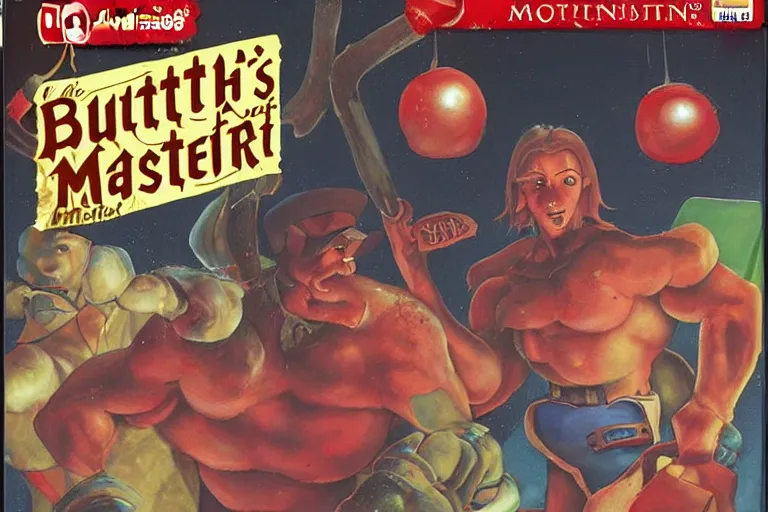 Prompt: the cover for a nintendo 6 4 game titled'mysteries of butcher's keep'