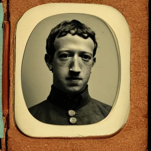 Prompt: civil war photo of mark zuckerberg