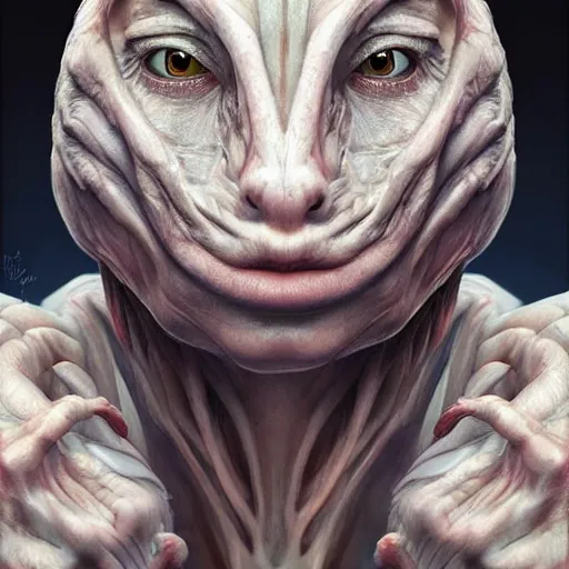 Image similar to Perfectly-centered portrait-photograph of a living fork-creature , lifelike, super highly detailed, professional digital painting, artstation, concept art, smooth, sharp focus, extreme illustration, Unreal Engine 5, Photorealism, HD quality, 8k resolution, cinema 4d, 3D, beautiful, cinematic, art by artgerm and greg rutkowski and alphonse mucha and loish and WLOP