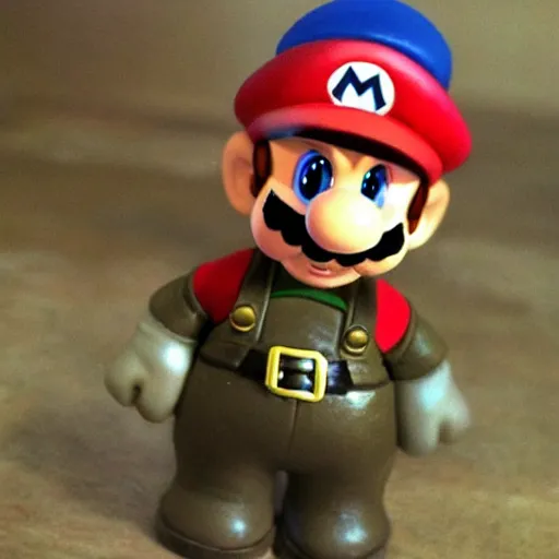 Image similar to super mario as a british soldier