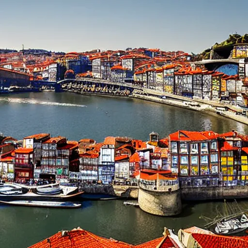 Prompt: porto in portugal, award - winning photograph, photograph auctioned by sothebys