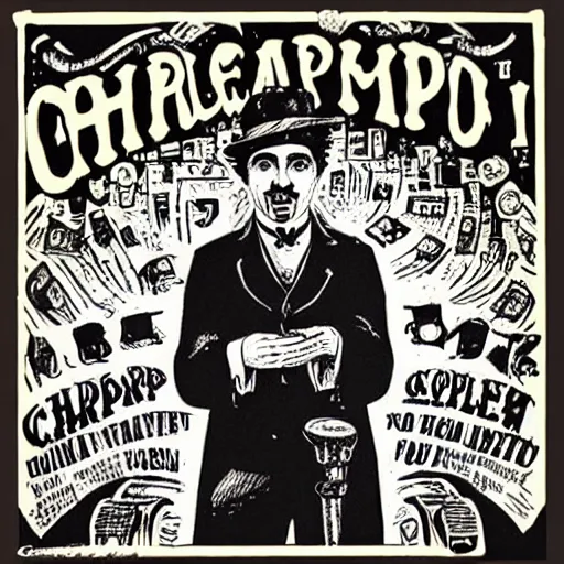 Prompt: “ charlie chaplin in the style of robert crumb”