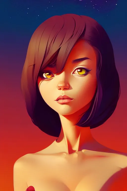 Image similar to smooth cat, desert colors, centered median photoshop filter cutout vector behance hd by artgerm, jesper ejsing, by rhads, makoto shinkai and lois van baarle, ilya kuvshinov, rossdraws, illustration, art by ilya kuvshinov and gustav klimt