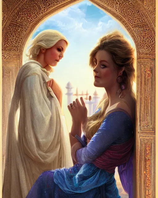 Image similar to tuesday weld visits the taj mahal by charlie bowater, by francine van hove, by alex horley, by tom chambers, by victor prezio