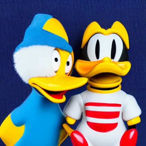 Image similar to disney, donald duck, figurine, detailed product photo