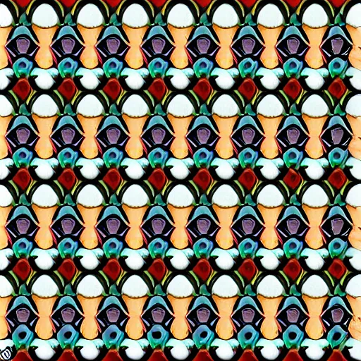 Image similar to fabric pattern of a meeple