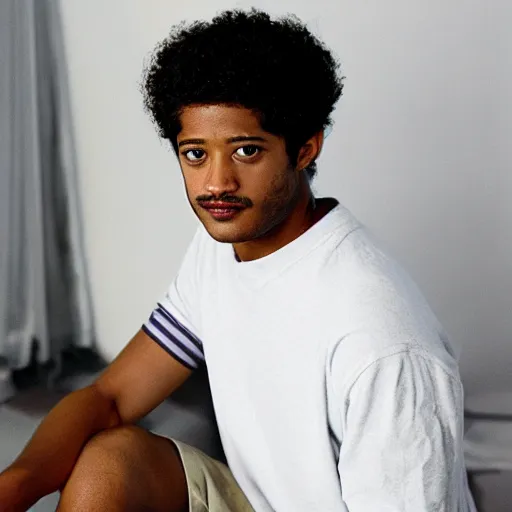 Prompt: alfred enoch photographed by larry clark