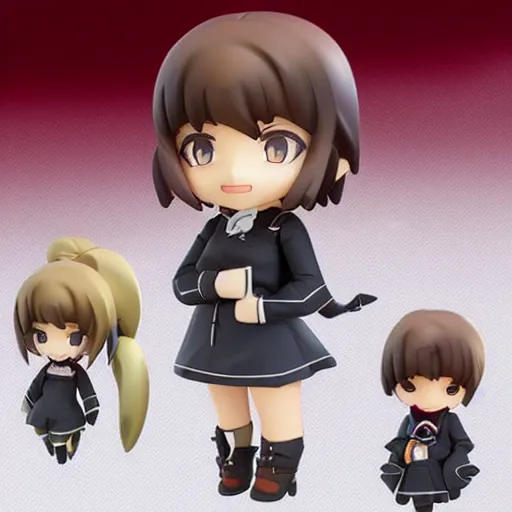 Prompt: high quality concept art illustration of cute girl in the style of nendoroid
