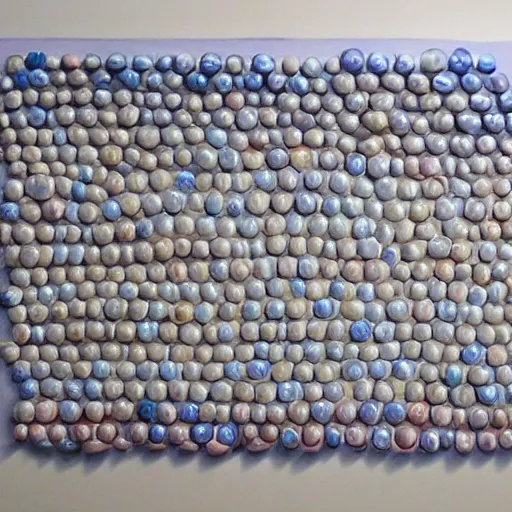 Prompt: beautiful ocean wave constructed of baseballs, watercolor