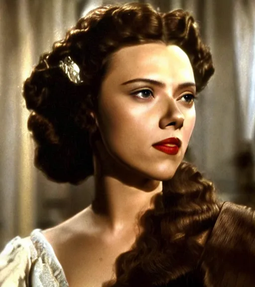 Prompt: Scarlett Johansson in Gone With the Wind