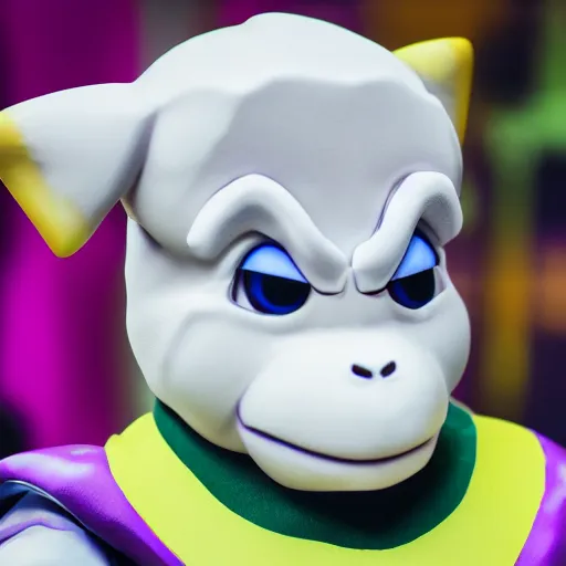 Image similar to portrait photo still of asriel dreemurr from undertale, 8 k, 8 5 mm f 1. 8