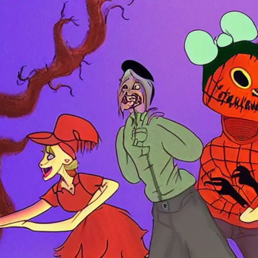 Image similar to a disney musical of nightmare on elmstreet